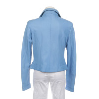 SCHYIA Jacke/Mantel aus Leder in Blau