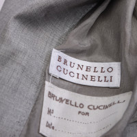 Brunello Cucinelli Giacca/Cappotto in Lana in Grigio