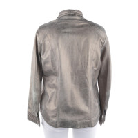 SCHYIA Jacket/Coat Leather in Silvery