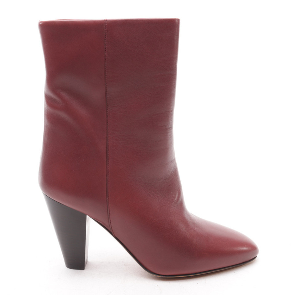 Isabel Marant Ankle boots Leather in Red