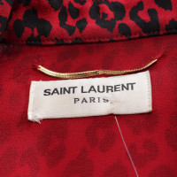 Saint Laurent Dress Viscose in Red