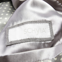SCHYIA Jacke/Mantel aus Leder in Braun
