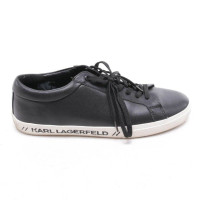 Karl Lagerfeld Sneakers Leer in Zwart