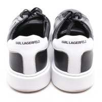 Karl Lagerfeld Sneakers Leer in Zwart
