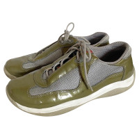 Prada Trainers Patent leather in Green