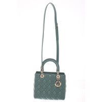 Dior Lady Dior Medium 24cm in Pelle in Verde