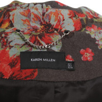Karen Millen Cappotto con un motivo floreale