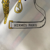 Hermès Carré 90x90 in Seta in Bianco
