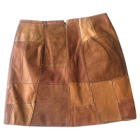 Burberry leather skirt