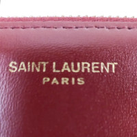 Saint Laurent Pochette in Pelle in Rosso