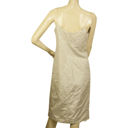 Donna Karan Kleid aus Seide in Creme