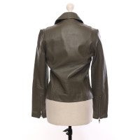 Whistles Jacket/Coat Leather in Khaki