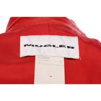 Mugler Blazer Leather in Red
