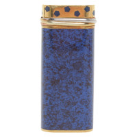Cartier Feuerzeug in Blau/Gold