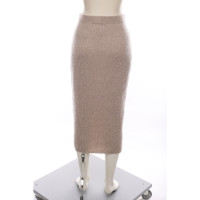 Iris & Ink Skirt Cashmere in Beige