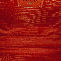 Prada Umhängetasche aus Baumwolle in Orange