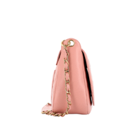 Chanel Flap Bag aus Leder in Rosa / Pink