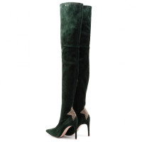 Elisabetta Franchi Boots Leather in Green
