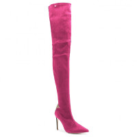 Elisabetta Franchi Boots Leather in Fuchsia