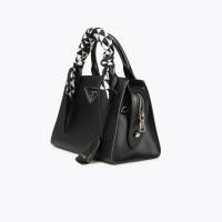 Prada Saffiano Leather Shoulder Bag en Cuir en Noir