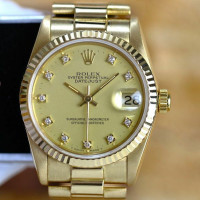 Rolex Oyster Perpetual in Gelb