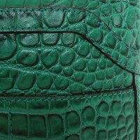 Laurèl Grüne Clutch aus Leder