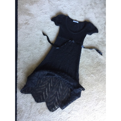 Frankie Morello Kleid aus Wolle in Schwarz