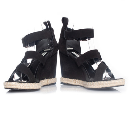 Balenciaga Sandals Suede in Black