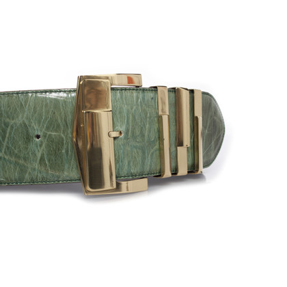 Gianni Versace Belt Leather in Green