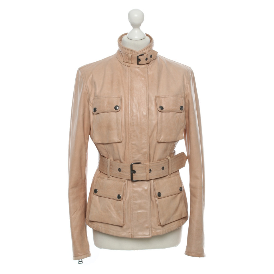 Belstaff Giacca/Cappotto in Pelle in Color carne