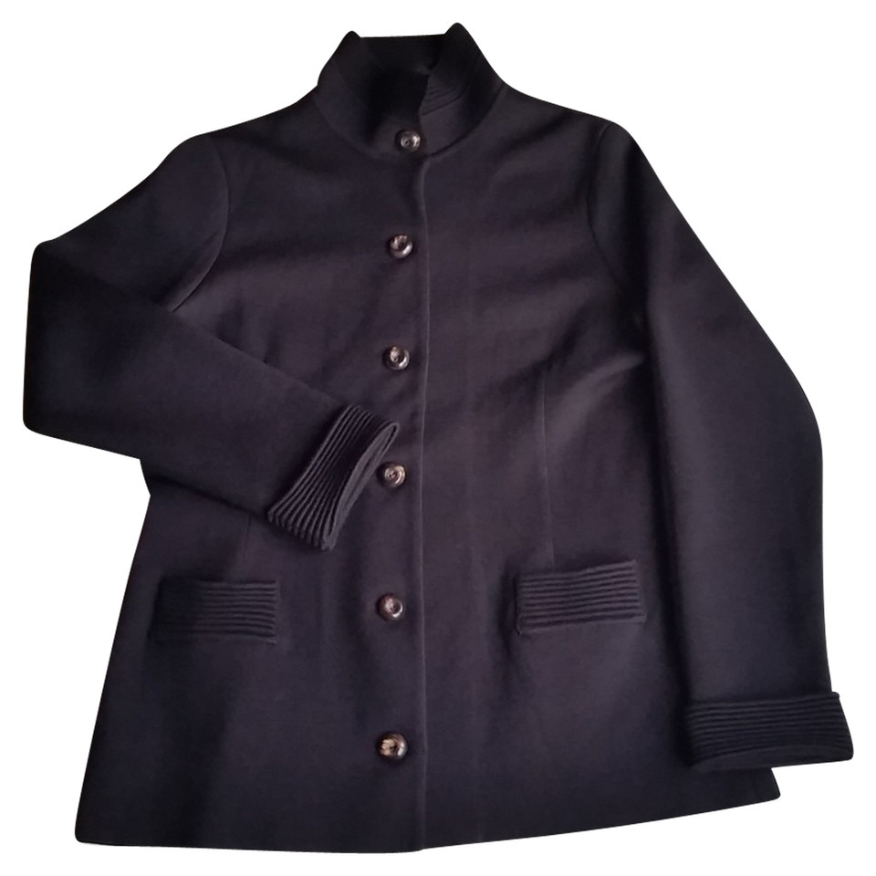 Salvatore Ferragamo Jacket/Coat Wool in Black