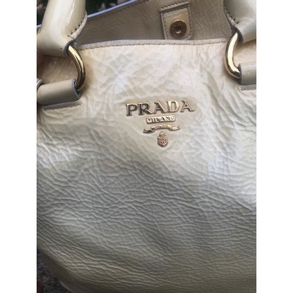 Prada Handbag Patent leather in Yellow