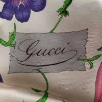 Gucci Echarpe/Foulard en Soie en Blanc