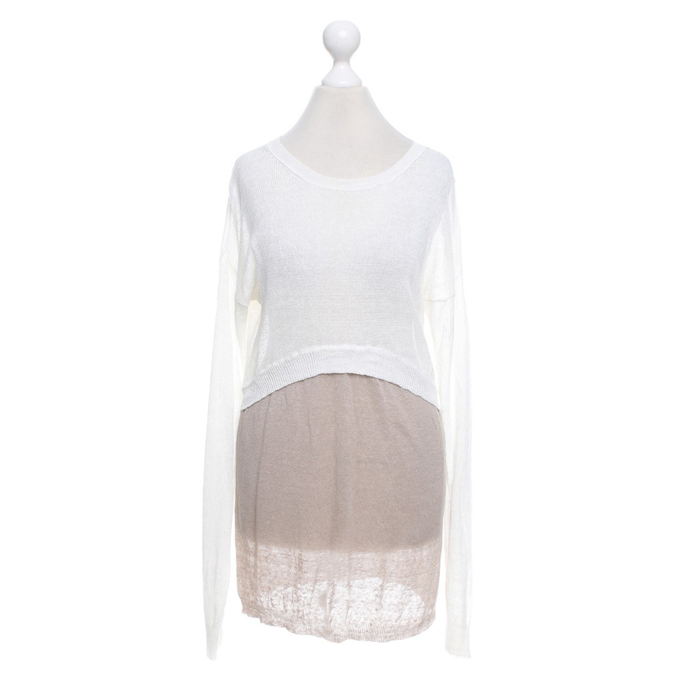 Stefanel Bicolore Knit Top