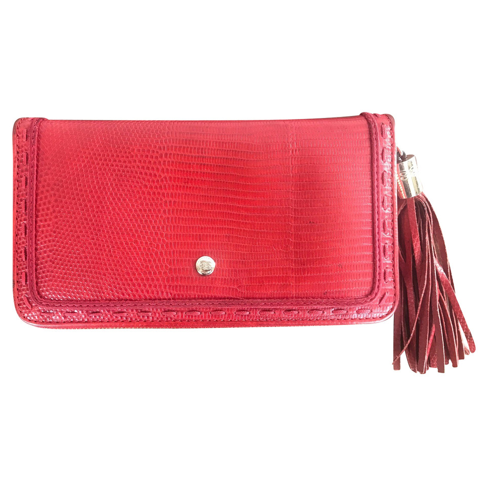 Lancel Bag/Purse Leather in Red