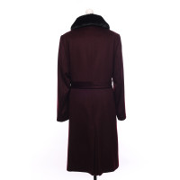 Hobbs Giacca/Cappotto in Lana in Bordeaux