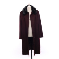 Hobbs Giacca/Cappotto in Lana in Bordeaux