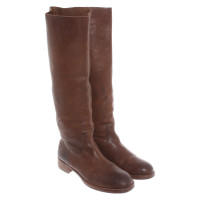 Shabbies Amsterdam Boots Leather in Brown