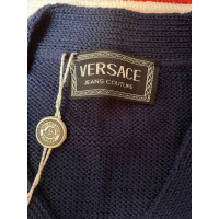 Versace Strick aus Baumwolle in Blau