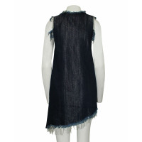 Marques'almeida Kleid aus Baumwolle in Blau
