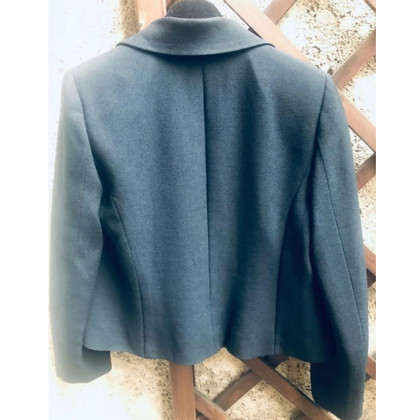 Chanel Jacket/Coat Viscose in Blue