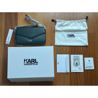 Karl Lagerfeld Sac à bandoulière en Cuir en Pétrole