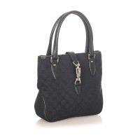 Gucci Jackie Bag aus Canvas in Schwarz