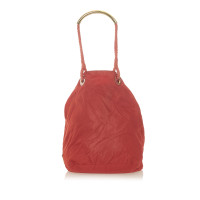 Prada Tote bag Cotton in Red