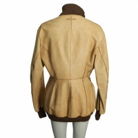Jean Paul Gaultier Jacket/Coat Leather in Brown