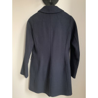 Max Mara Jacket/Coat Wool in Blue