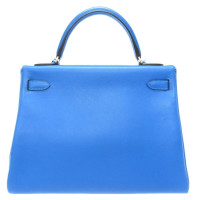 Hermès Kelly Leather in Blue