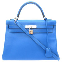 Hermès Kelly Leather in Blue