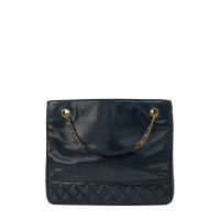 Chanel Tote bag Leather in Blue
