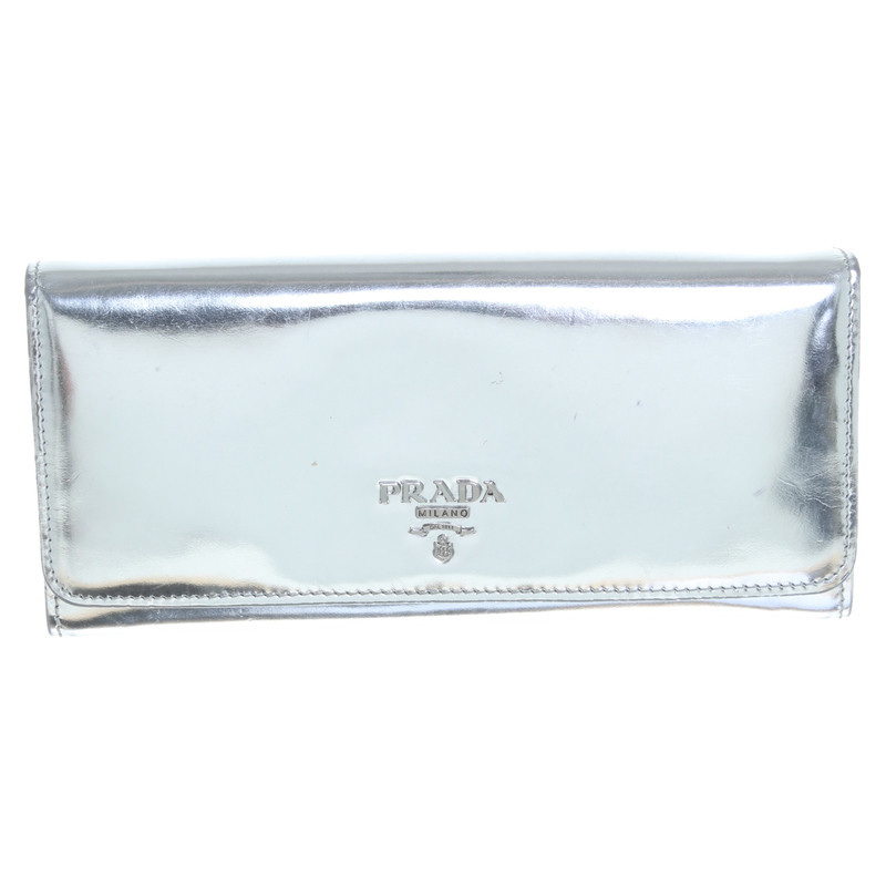 Prada Wallet in silver 